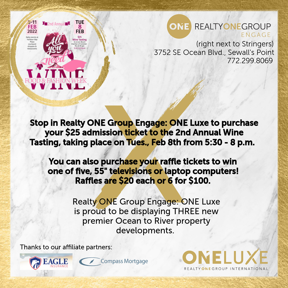 Realty One Group Engage: One Luxe 
Wine, Food & Fashion Tickets
