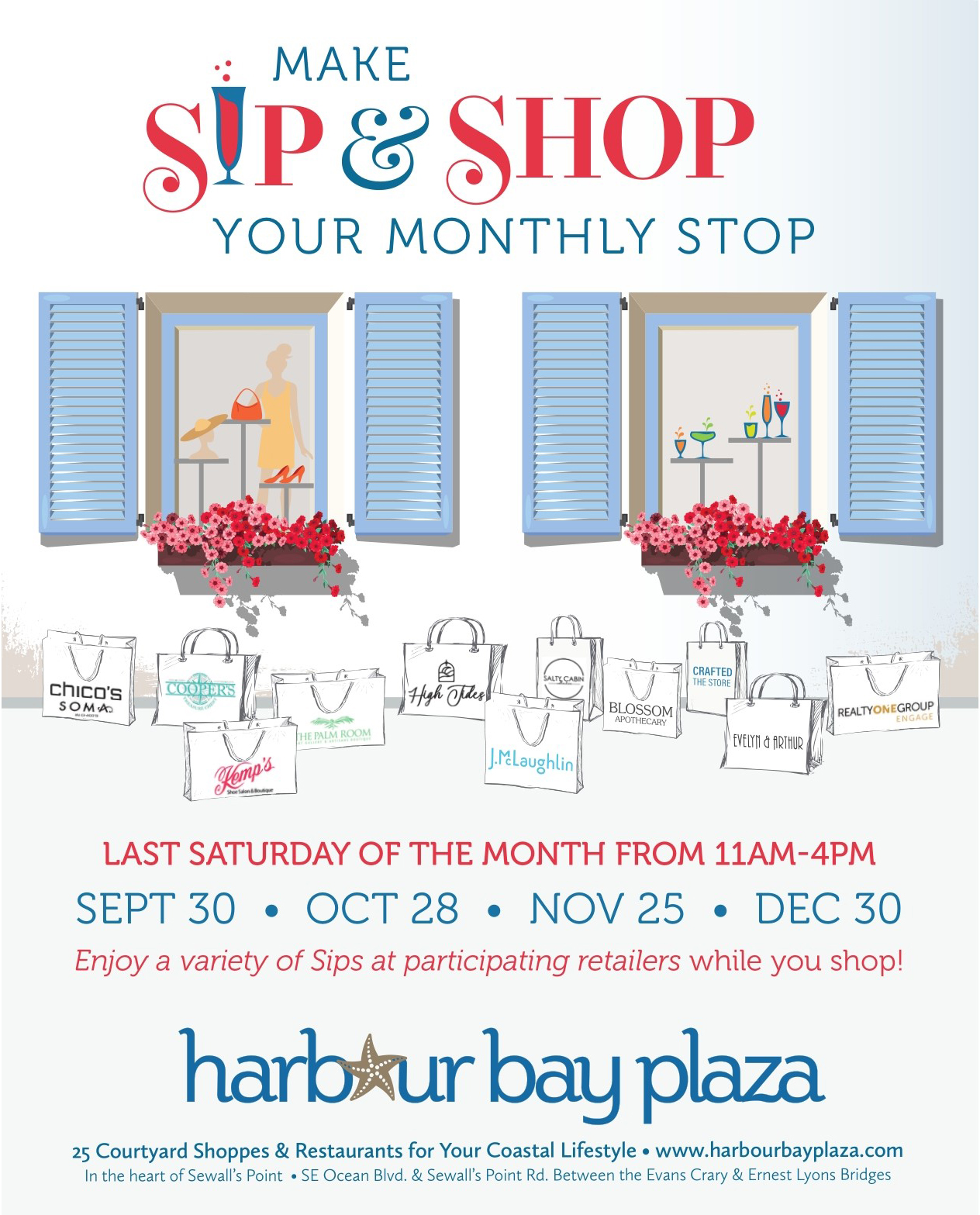 Last Saturday of the Month Sip and Shop
